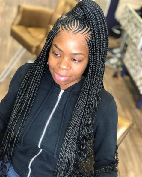 Braiding your hair into a fishbone design actually produces a striking result. Latest Feed in Braids Styles 2020 to Look Awesome