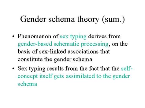 Gender Identity Gender Identity Gender Sexuality Gender Schema