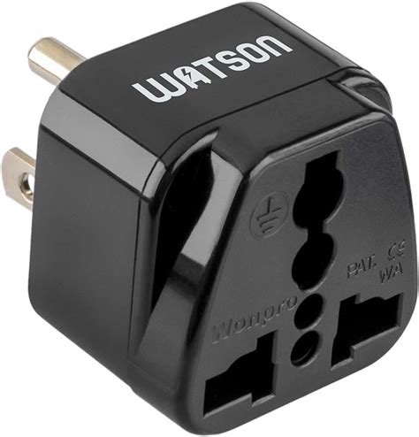 Watson Adapter Plug 2 Prong Europe To 3 Prong Usa Tools