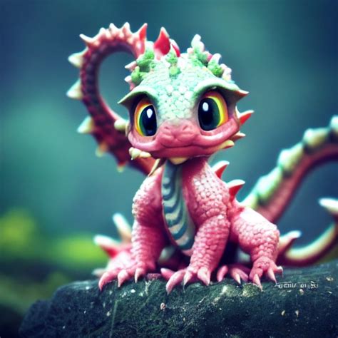 Cute Baby Dragon Midjourney Openart