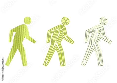 Walking Man Traffic Light Stock Image And Royalty Free Vector Files
