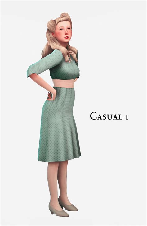 A Woman In A Green Dress With Her Hands On Her Hips And The Caption Casual I