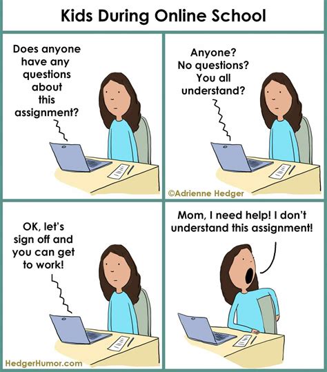These Hilarious Cartoons Showcase The Reality Of Distance Learning At