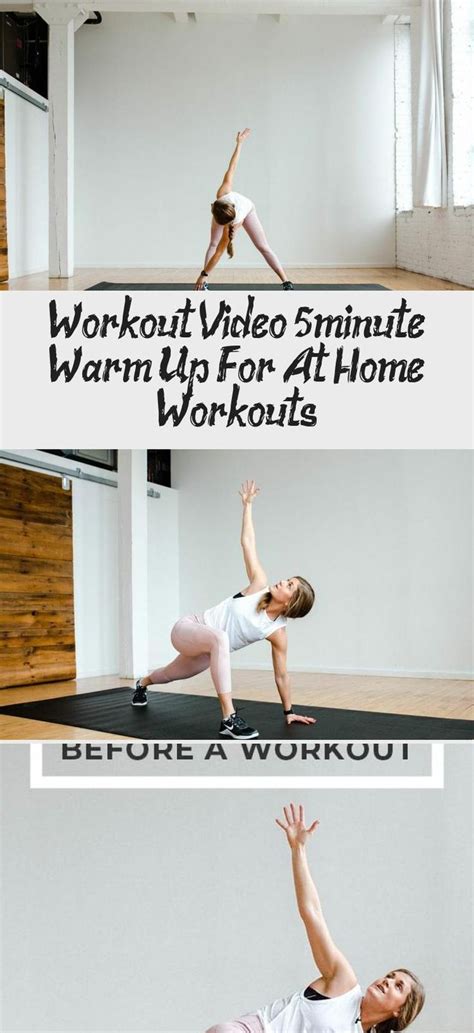 5 Minute Warm Up Video For At Home Workouts Warm Up Warm Up Workout