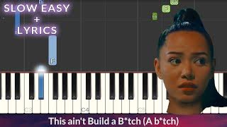 Bella Poarch Build A B Tch Slow Easy Piano Tutorial Doovi