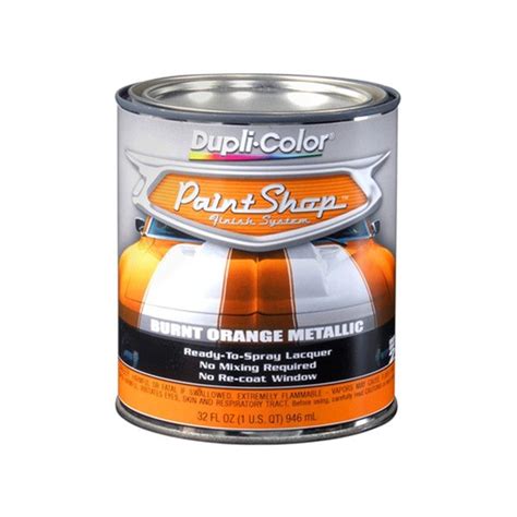 Search our database of 847,092 paint codes (299,294 have examples on a car) Dupli-Color® BSP211 - 32 oz. Burnt Orange Metallic Paint ...