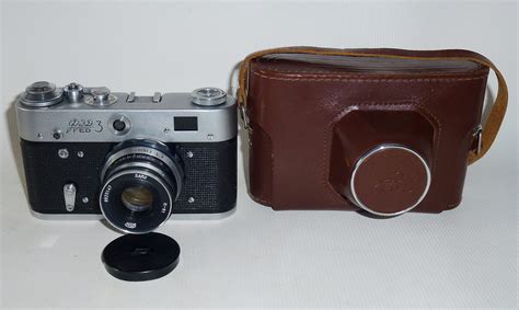 russian soviet camera fed 5v rangefinder camera 80s with lens industar 61 l d 55