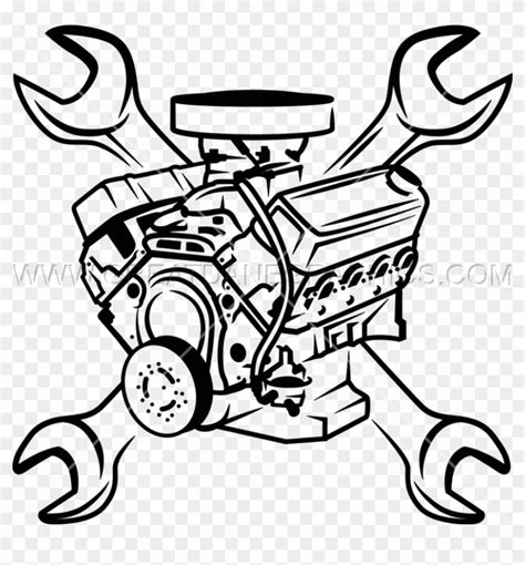 Engine Block And Wrenches Engine Block Clipart Free Transparent Png