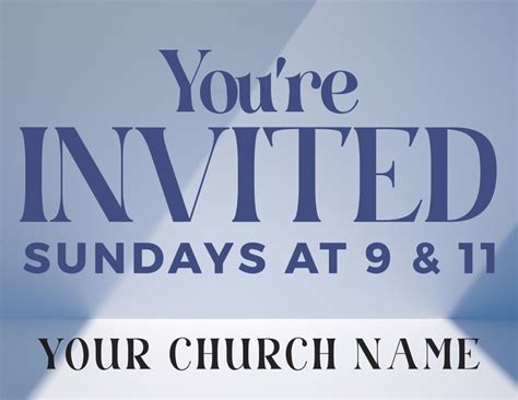 Light And Shadow Invitecard Church Invitations Outreach Marketing