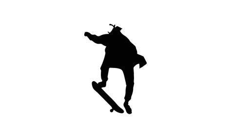 Man Playing Skateboard Silhouette Vector Illustration Design 5392232