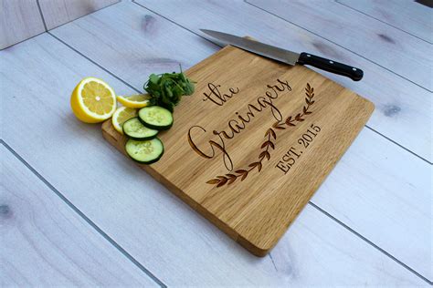 Hand Crafted Personalized Cutting Board Engraved Cutting Board Custom