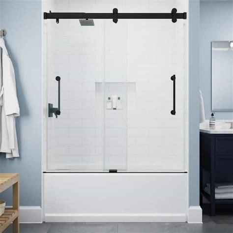 Have A Question About Delta Paxos 60 In W X 62 1 4 In H Frameless Sliding Bathtub Door In