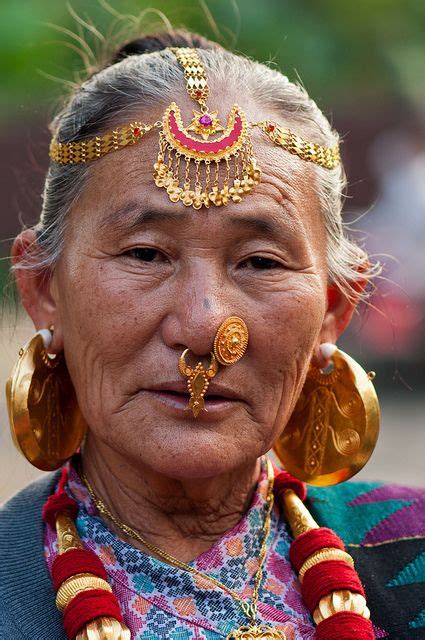 A Limbu Woman From East Nepal In Her Traditional Ornaments © Amir