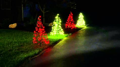 S2 Pre Lit Led 3 Fold Flat Outdoor Christmas Trees By Lori Greiner On