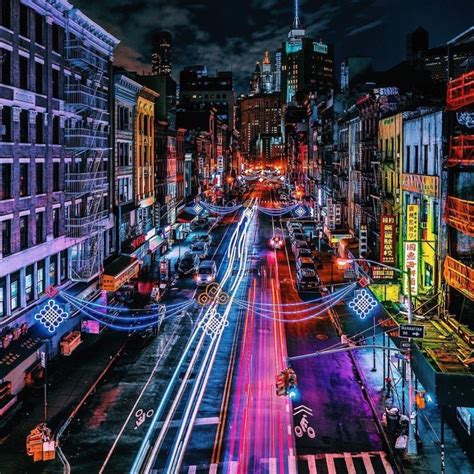 Chinatown At Night By Wantedvisual