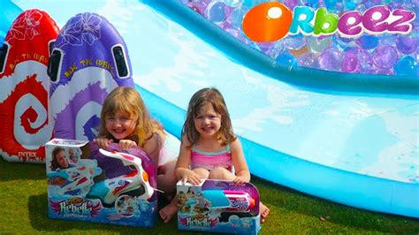 Ava Isla And Olivia Fun Outdoor Activity For Children In The Summer Time