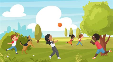 Cartoon Children Playing Sports Images Browse 128093 Stock Photos