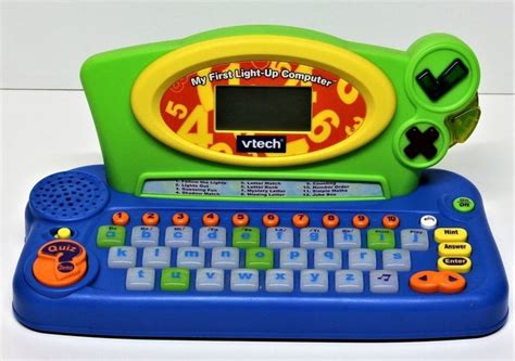 My First Light Up Computer Vtech Electronic Learning Toy Numbers