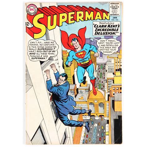 Vintage 1965 Superman Issue 174 Dc Comic Book Pristine Auction