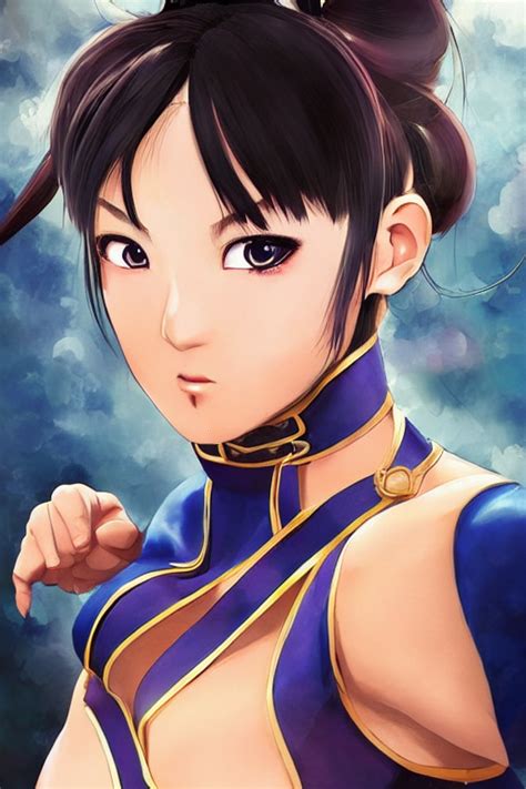 Prompthunt Beautiful Portrait Of Chun Li Training Pretty Semi Realistic Anime Hyper Detailed