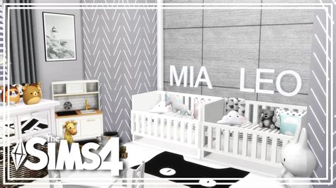 The Sims 4 Room Build Twins Nursery Room Youtube