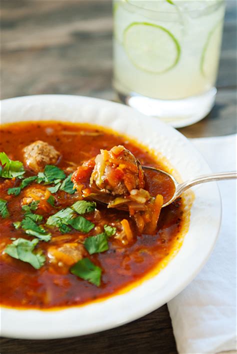 Mexican Meatball Albondigas Soup Recipe Use Real Butter