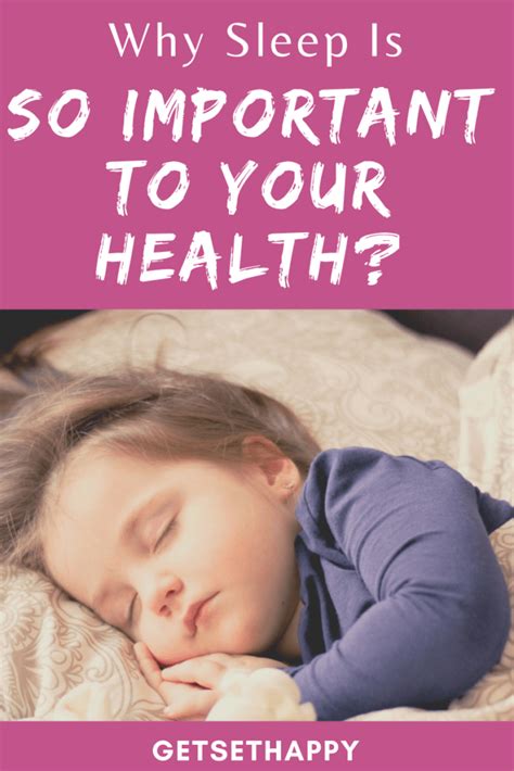 why sleep is so important to your health getsethappy