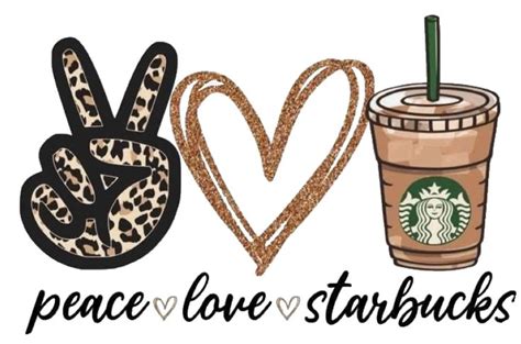 Peace Love Starbucks Svg Cricut Projects Vinyl Diy Cricut Peace And