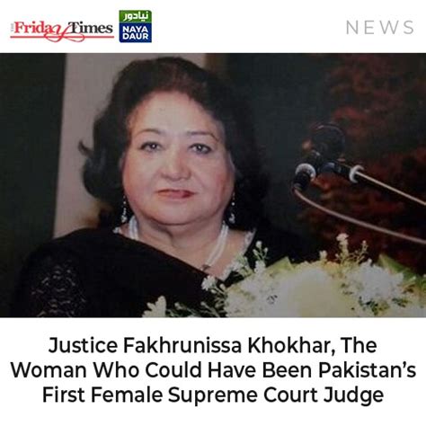 The Friday Times On Twitter She Was One Of The First Women To Reach The High Court But Her