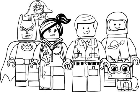Disegno Dei Personaggi Di Lego Movie Da Colorare