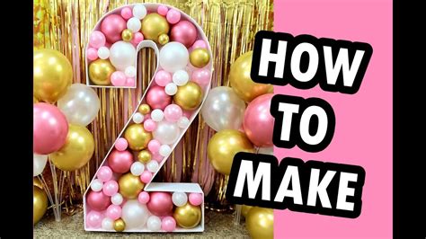 Diy Balloon Stand With Number Telma Gerald