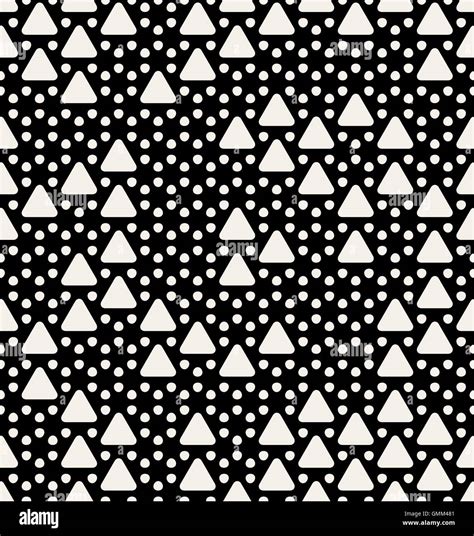 Vector Seamless Rounded Triangles And Circles Geometric Pattern Stock