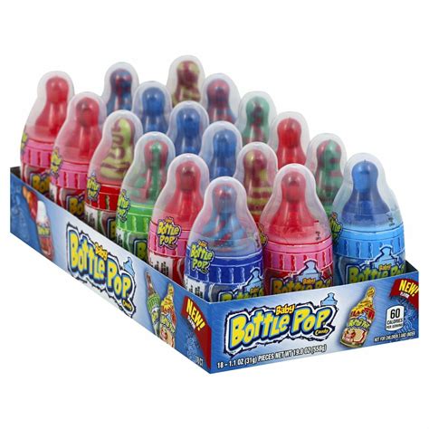 Baby Bottle Pop Assorted Flavor Candy Lollipops With Powdered Candy 1