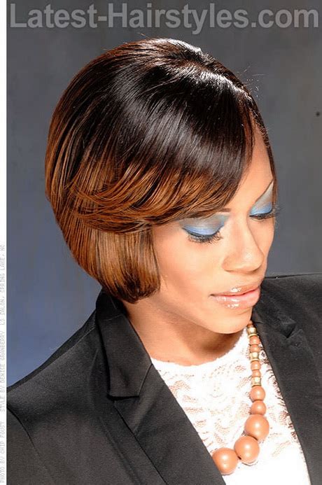 Go for a classic bob style. Short weave hair styles