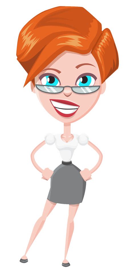 Business Woman Vector Png Transparent Image Vector Cartoon Clip Art