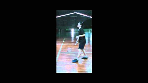 Badminton Underarm Forehand Clear Youtube