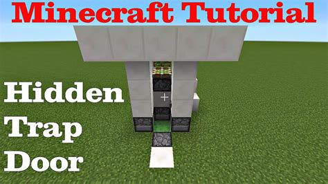 Minecraft Hidden Trap Door Tutorial Youtube