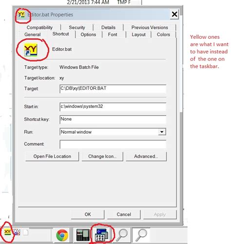 Cant Change Bat File Icon On Taskbar Solved Windows 7