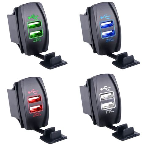 buy universal car charger usb charger socket waterproof dual ports usb outlet