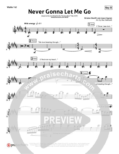 Never Gonna Let Me Go Violin Sheet Music Pdf Kristian Stanfill