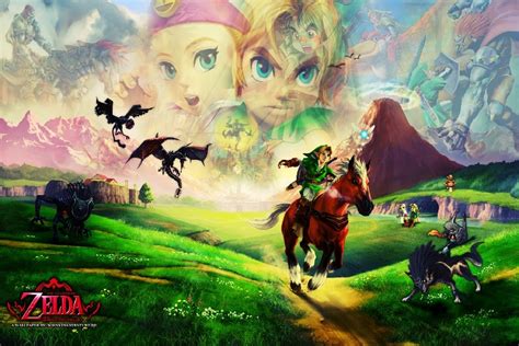 Diy Frame The Legend Of Zelda 25th Anniversary Ocarina Of Time Game Art Silk Fabric Wall Poster