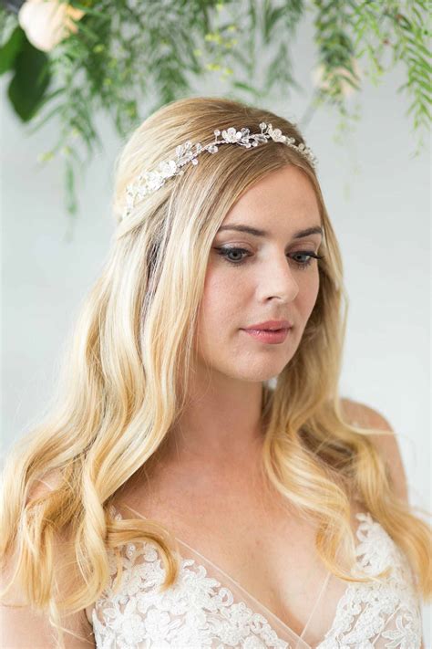 Roslyn Silver Wedding Hair Vine Victoria Millesime