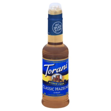 Torani Syrup Sugar Free Classic Hazelnut Brookshire S