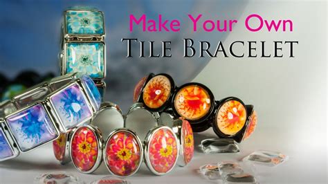 Make Your Own Tile Bracelet Glass Tile Bracelet Jewelry Making Kit