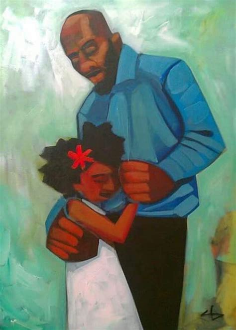 Father And Daughter Dance Art By Chaybi Bayoc African American Art