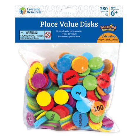 Place Value Disks Set Of 280 Ler5215 Primary Ict