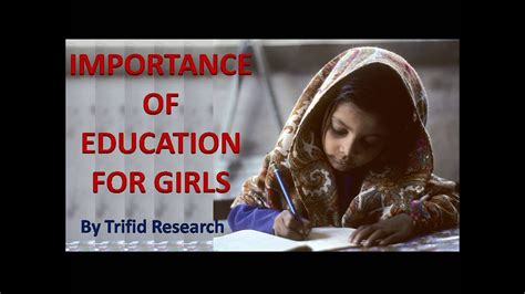 As a business owner wanting to make his mark on the online marketplace, the right keyword. Importance of Education for Girls l Trifid Research | June ...