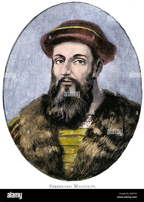 Portuguese Explorer Ferdinand Magellan Whose Expedition First Stock