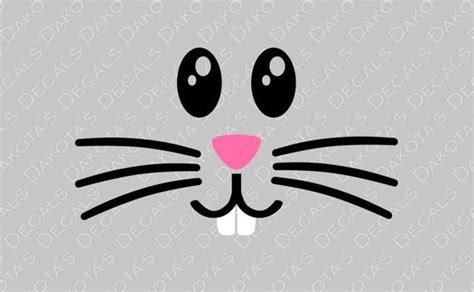 You guys i am.in.love with this sweet bunny face svg file!! Bunny Face SVG for Download from DakotasDecals on Etsy Studio
