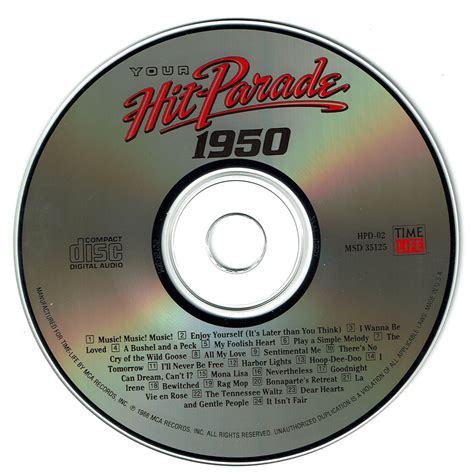 Release “your Hit Parade 1950” By Various Artists Cover Art Musicbrainz